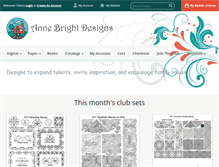 Tablet Screenshot of annebright.com